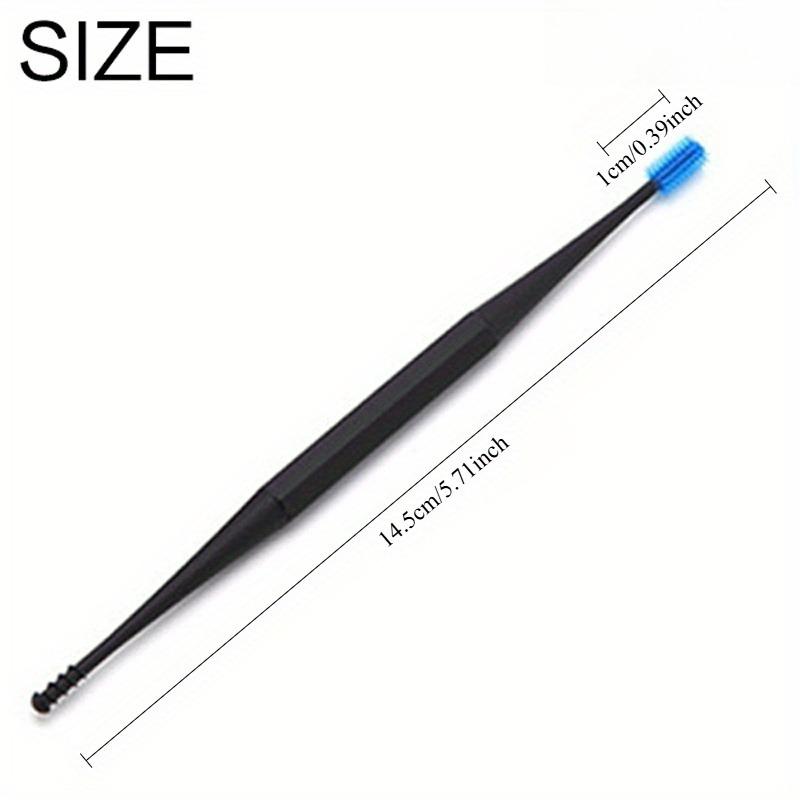 4-Color Ear Cleaning Kit: Soft Silicone Spiral Ear Picks, Detachable Double-Ended Safe Earwax Remover Tool for Home & Travel, Hypoallergenic Portable Ear Care Brush, Ear Canal Cleaner