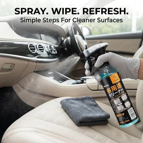NUAN Heavy Duty Degreaser - Professional High-Efficiency Formula for Fast Removal, Grease Cleaning, Grime Elimination, Time-Saving and Labor-Saving (Ideal for Sports & Outdoor Fan Shop Premier League Gear Maintenance)