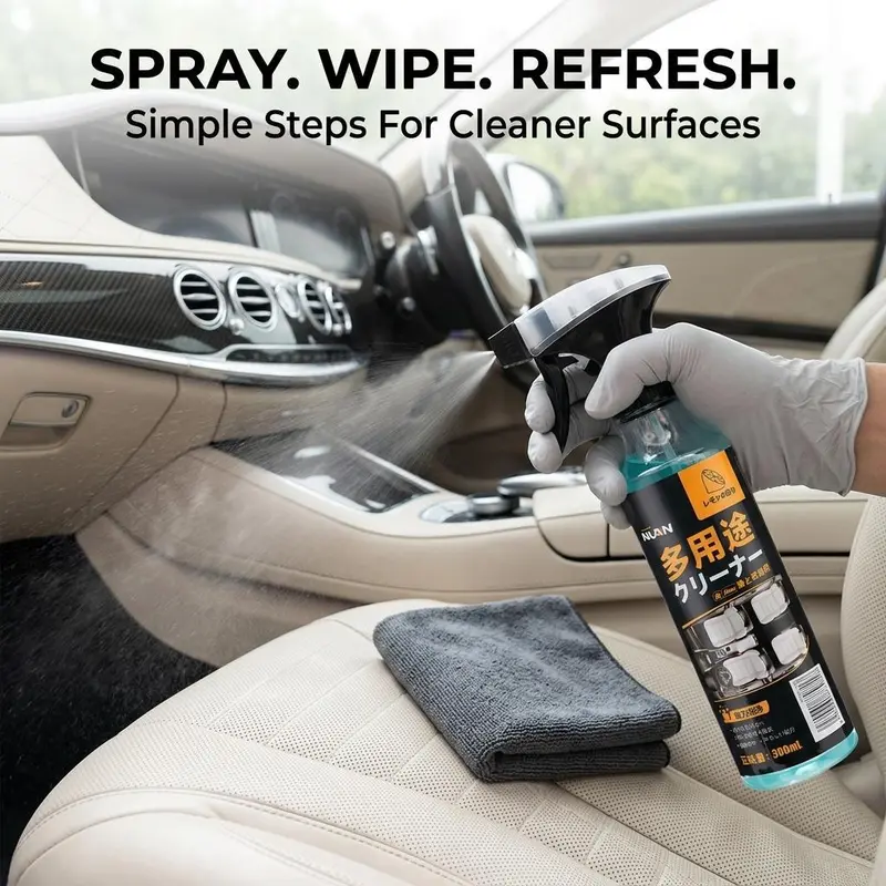 NUAN Heavy Duty Degreaser - Professional High-Efficiency Formula for Fast Removal, Grease Cleaning, Grime Elimination, Time-Saving and Labor-Saving (Ideal for Sports & Outdoor Fan Shop Premier League Gear Maintenance)
