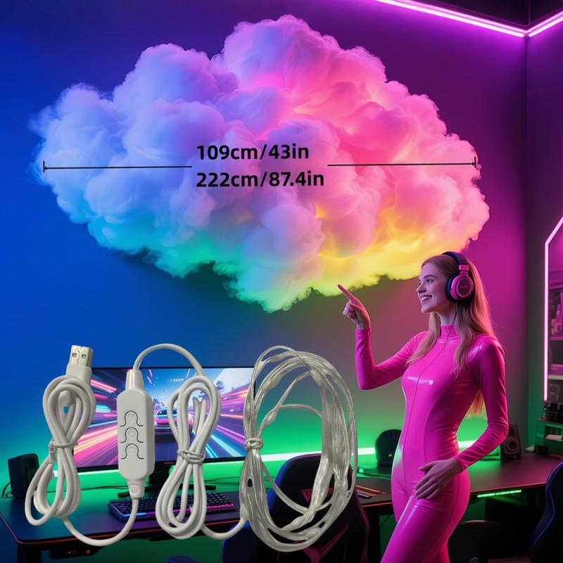 DIY thundercloud lights, colorful cloud lights, USB-powered decorative lights – create your own personalized atmosphere, Clouds Light DIY thundercloud lights, colorful cloud lights, USB-powered decorative lights – create your own personalized atmosphere, Clouds Light
