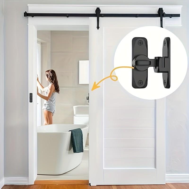 Security Door Lock Handle, Adjustable Slide 90°/180°, Anti-Pick Mechanism, Includes Screws, Durable Structure, Surface, Door Reinforcement, Door Hardware detail 5