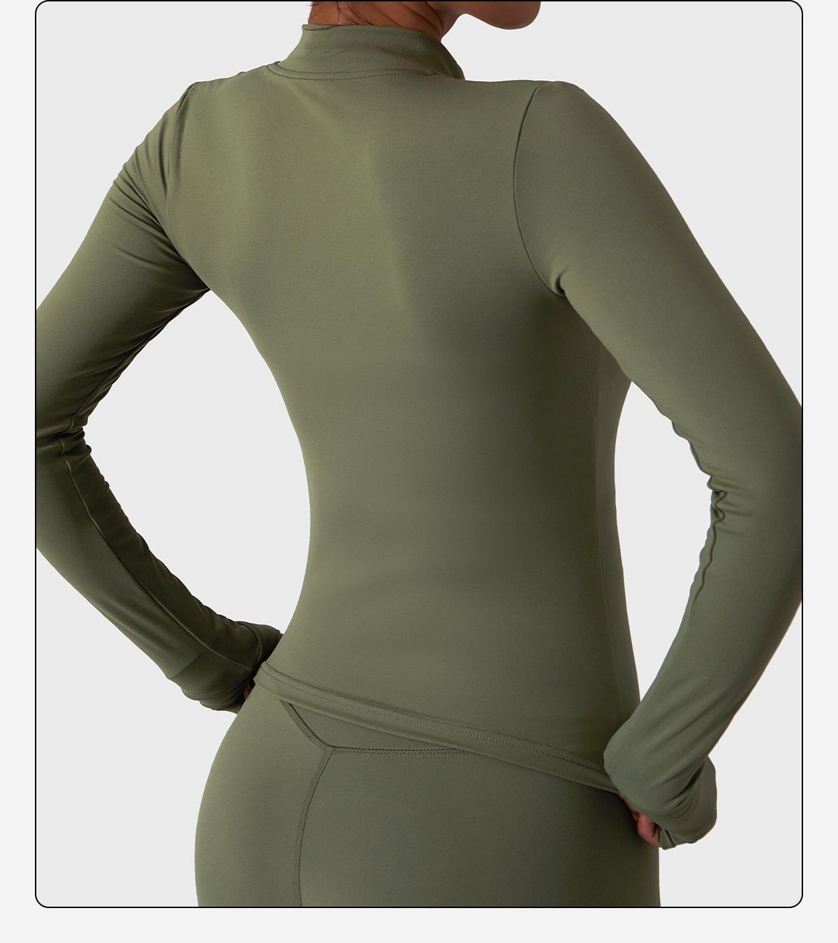 Women's Lightweight Full Zip Running Sports Jacket Workout Slim Yoga Sweatshirt with Thumbholes Athleisure Style SpringStatements