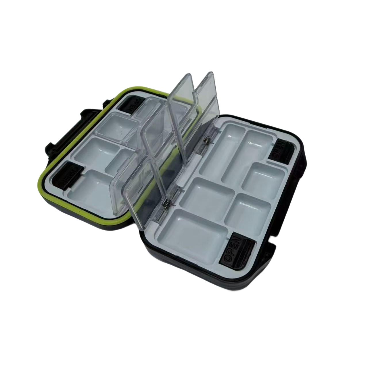 Waterproof Fishing Gear Box, Dual-Sided Lure Tool Box, Fish Hook and Bait Storage, Essential Fishing Accessories, Durable Design