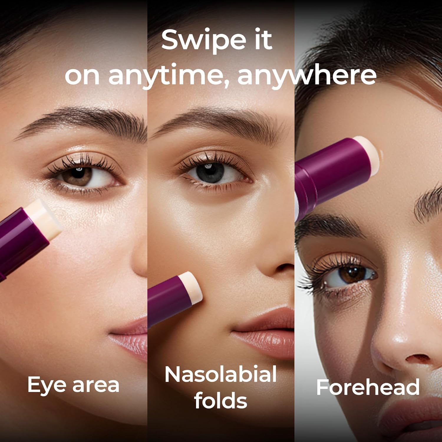 Calcium Volume Multi Balm, Collagen All-in-One Moisturing Stick, Collagen Boosting, Wrinkle Smoothing, Firming & Eye Hollow Plumping Eye Treatment,Hydrating, Anti-Aging & Travel Friendly , Anti-aging Skin Care Stick for Eyes, Neck, Face, 6g