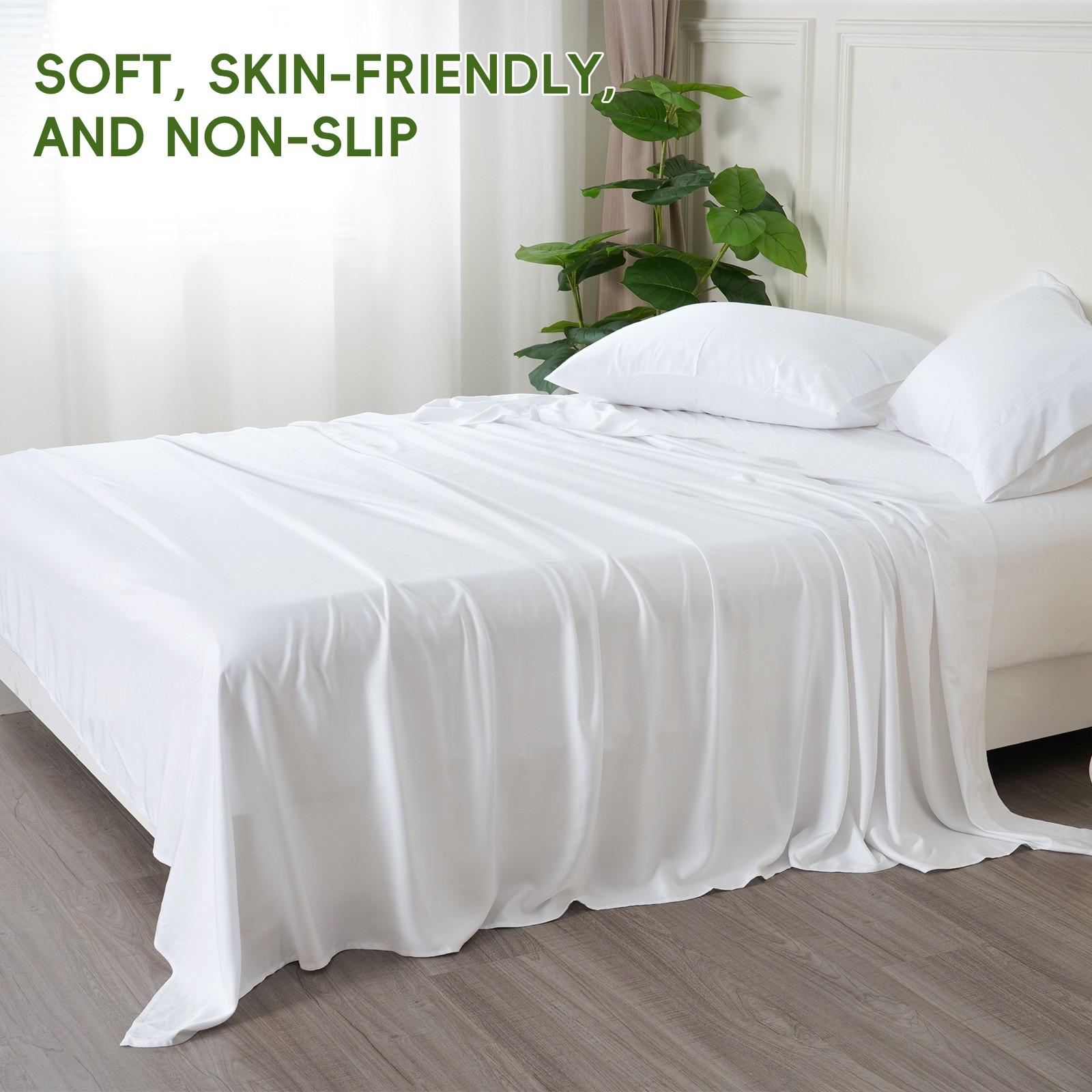 New Linen Bedding Set Oeko-Tex Certified Hotel Luxury Soft Skin-Friendly Breathable Anti-Wrinkle Fade Resistant Non-Slip Deep Pocket Design