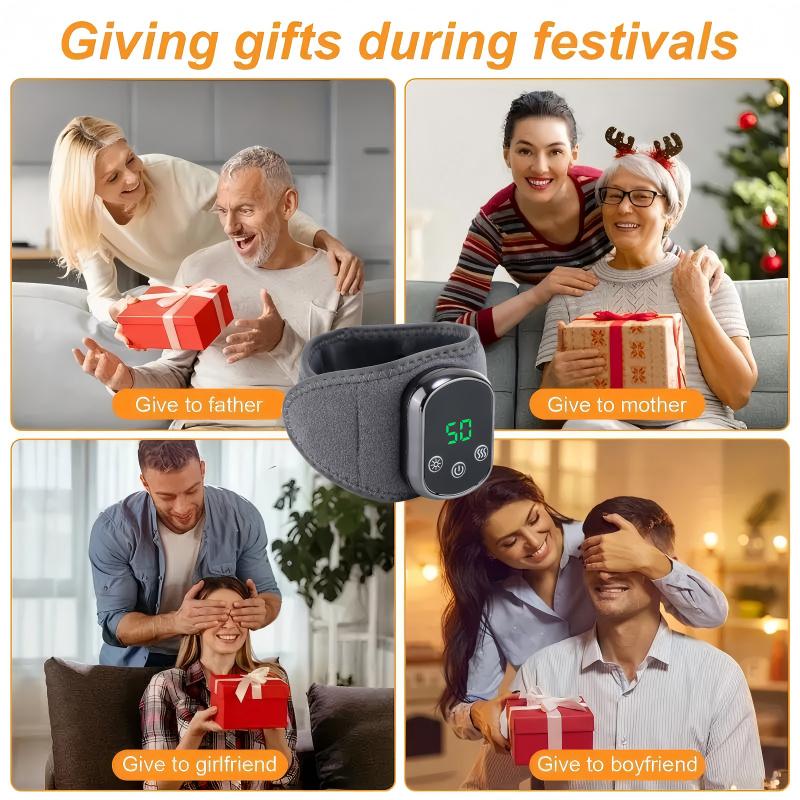 Wireless Wrist Heating Pad, Rechargeable Portable Hand Care Device, Smart Massage for Men and Women, Home Use Warmth Therapy