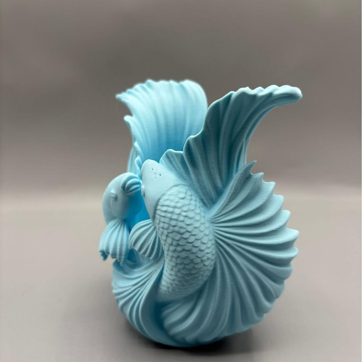 Fish-Shaped Desktop Organizer Box, 3D Printed, Ideal for Pens, Pencils, Brushes, Office Supplies, Creative Storage Solution