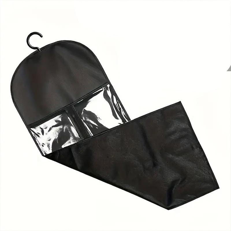 5/2Pcs Wig Storage Bag With Hook Wig Storage Hanger Zipper Transparent Dustproof Wig Storage Bag, Hair Extension Holder Wig Bag Wig Storage For Multiple Wigs Holder Hair Extension Hanger Wig Tool Wigs Accessories For Salon & Home Use Household Dust Cover