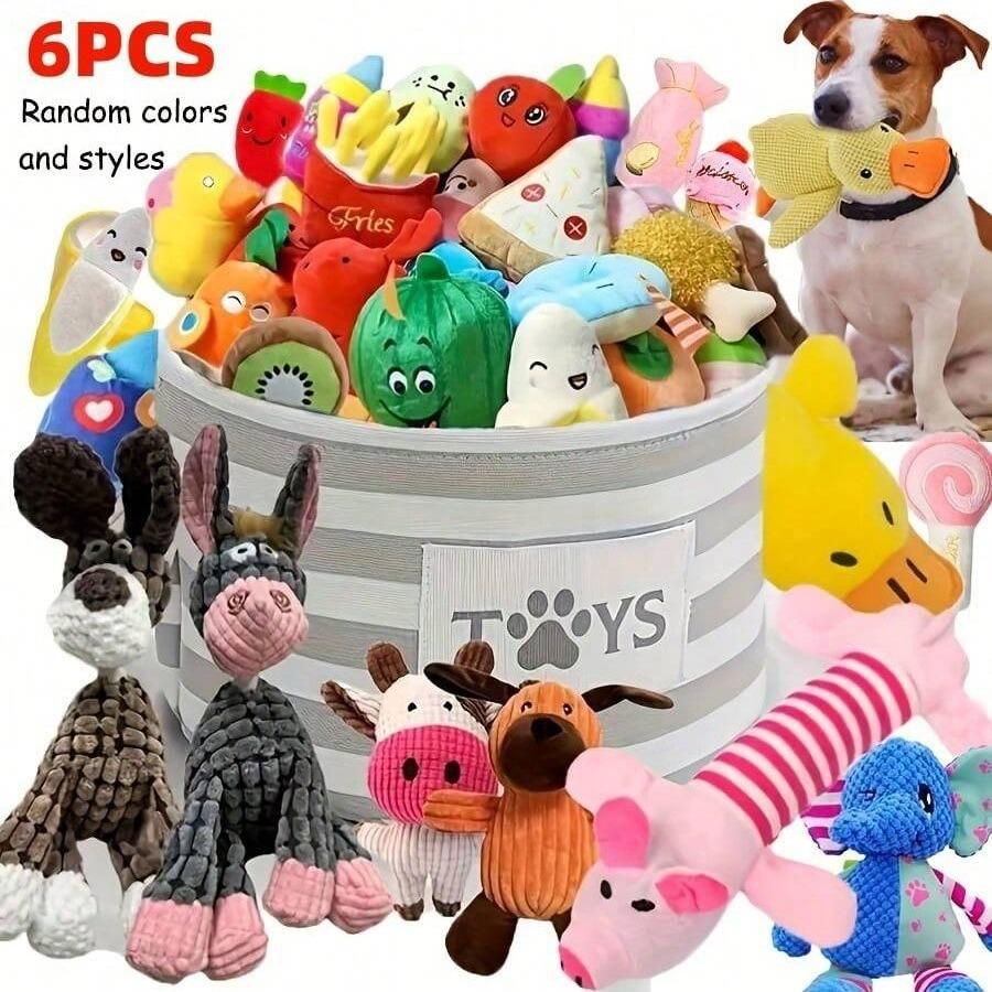 Dog Chew Toy Set, Interactive Chew, Interactive Tough Chewer, Random Colors & Styles, Durable Design, Multi-Color Options, Perfect for Training & Teeth Cleaning