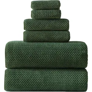 40x80 Inches Oversized Extra Large Bath Sheets Towels for Adults - 6PCS Luxury Super Soft Absorbent Quick Dry Microfiber Bath Towels, Olive Green