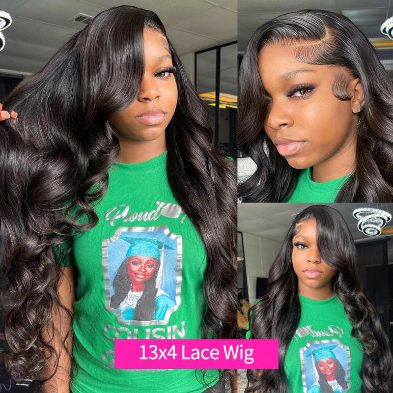 360 Full Lace Frontal  Wig Human Hair 30 Inch 13x6 Lace Wig Brazilian Virgin Hair Body Wave 13x4 HD Transparent Lace Front Wigs For Women Pre Plucked