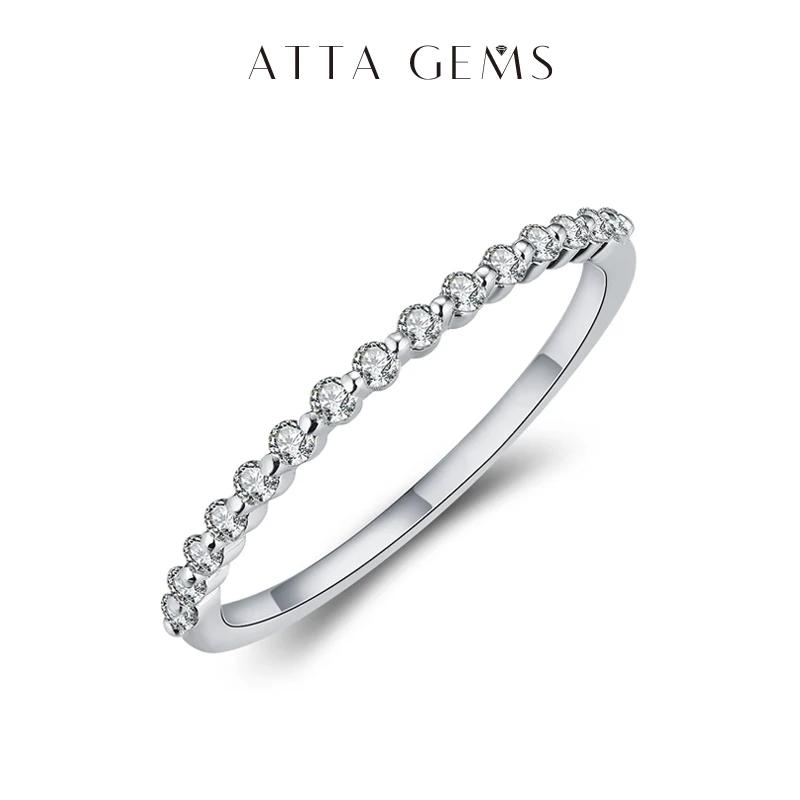 Bubble Ring for Women Synthetic Moissanite Solitaire Ring Eternity 925 Silver Wedding Band Engagement R107 SpringStatements