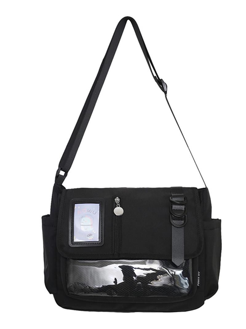 Fashionable and multifunctional shoulder bag, simple multi-pocket design transparent shoulder crossbody bag, casual versatile shoulder handbag, niche and suitable for daily commuting, shopping, etc., Crossbody Tote Bag