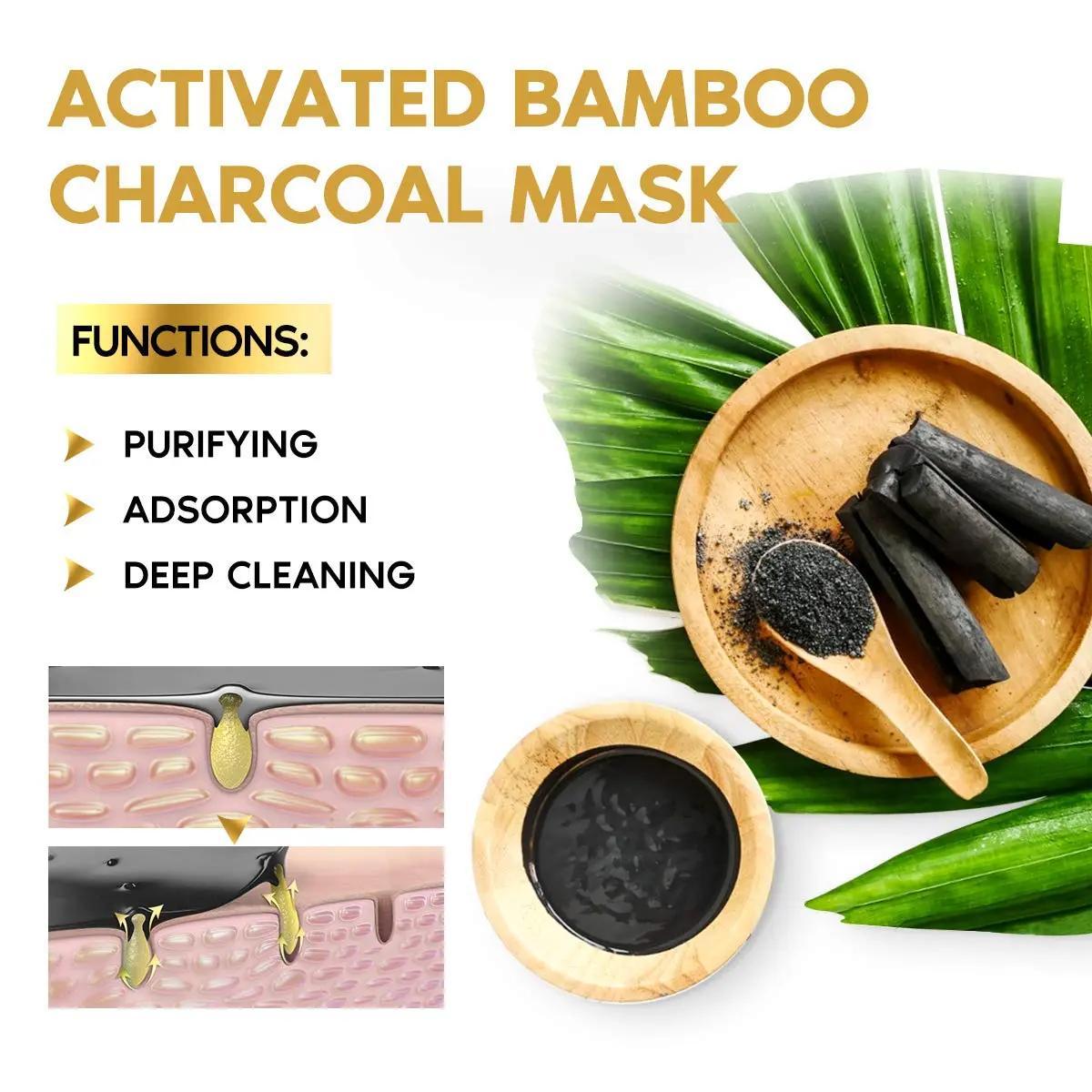 Black Facial Mask for Blackhead Care, Deep Cleansing Peel Off Mask with Charcoal-Like Black Texture, Pore Care Skincare Routine for Nose & T-Zone, At-Home Beauty Self Care, 60g