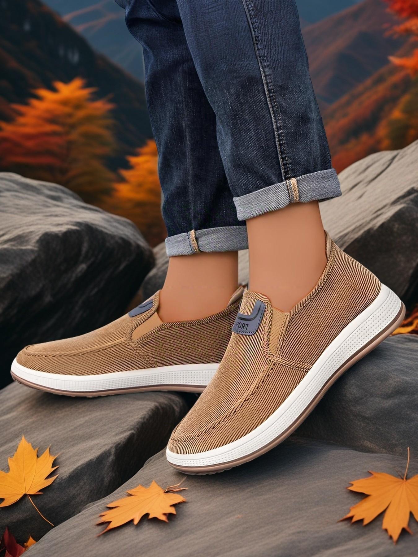 Men's Sport Shoes, Slip-On Casual Walking Shoes, Breathable Running Shoes, Lightweight Comfortable Tennis Shoes, Athletic Basketball Shoes