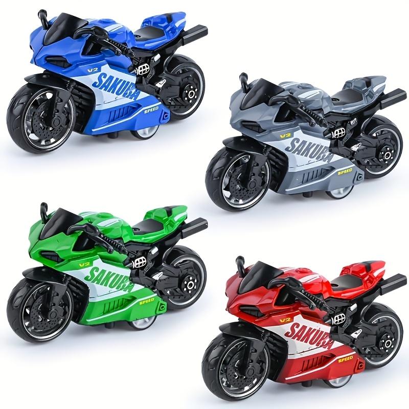 1 PC alloy regenerative motorcycle toy, simulating a motorcycle racing model, powerful regenerative car, thickened wheels, anti drop and wear-resistant alloy motorcycle model