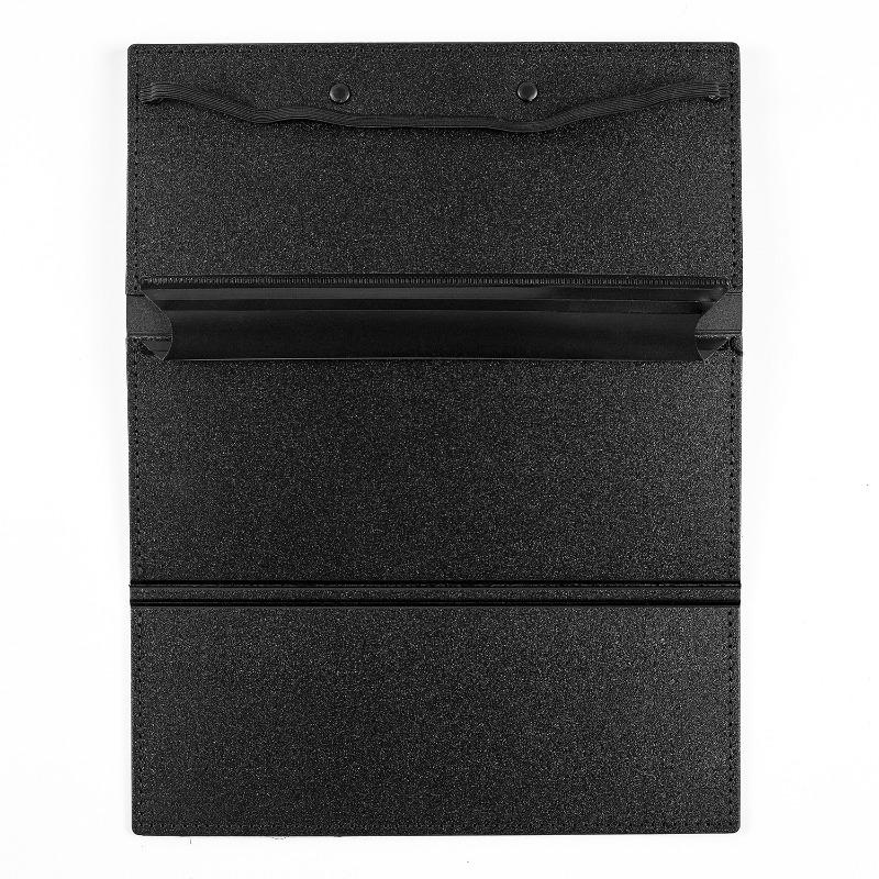 Tri-Fold PP Plastic Nursing Clipboard, Letter-Size 3-Panel Foldable Medical Folder Board, Portable Pocket Writing Pad Document Holder (In Stock)