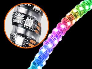 Nilight 2PCS 2FT RGB LED Whip Light with Extra Stop Turn Reverse Light Remote & App Control, DIY Chasing Patterns Safety Antenna Lighted Whips for ATV UTV Decoration