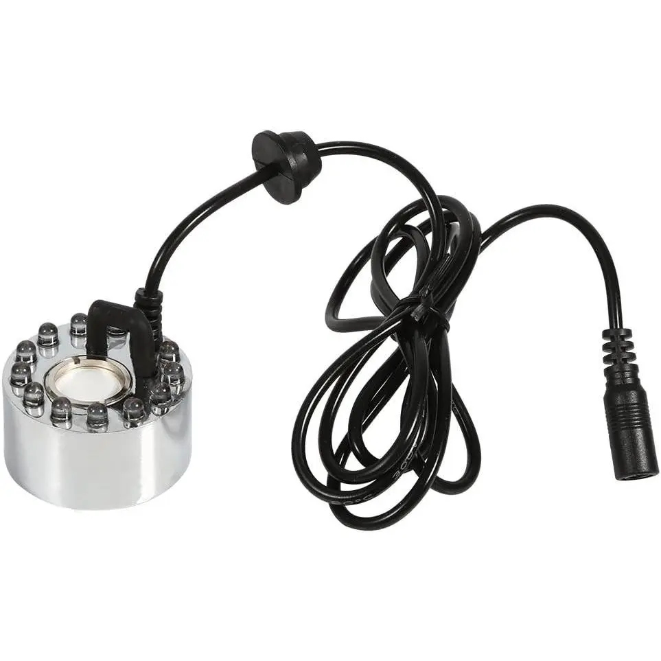24V Color Changing Mist Maker Fountain Atomizer Air Humidifier with Adapter US Plug