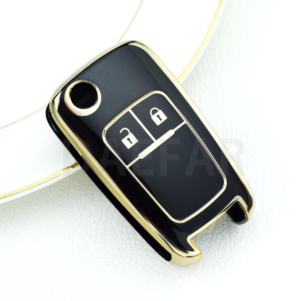 For Chevrolet Car Key Fob for Chevrolet Chevy Cruze Malibu Camaro Aveo Equinox Impala Sonic 2 3 4 5 Buttons TPU Smart Key Case