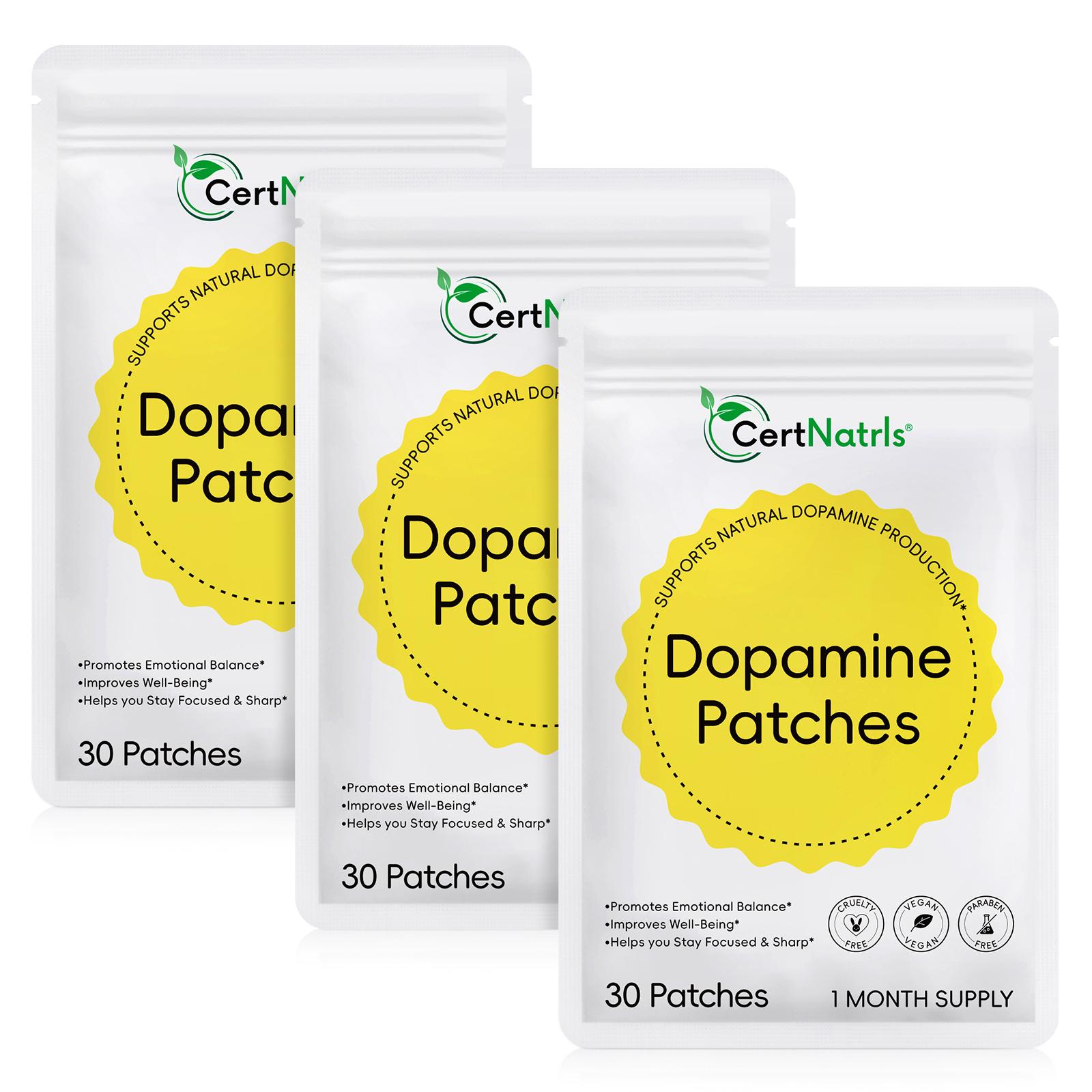 Dopamine Patch Set, Emotion Balance & Focus Booster Patches, Emotion Balancing, Wearable Health Care for All Ages, Office & Sports Use, 30 Sheets Per Pack