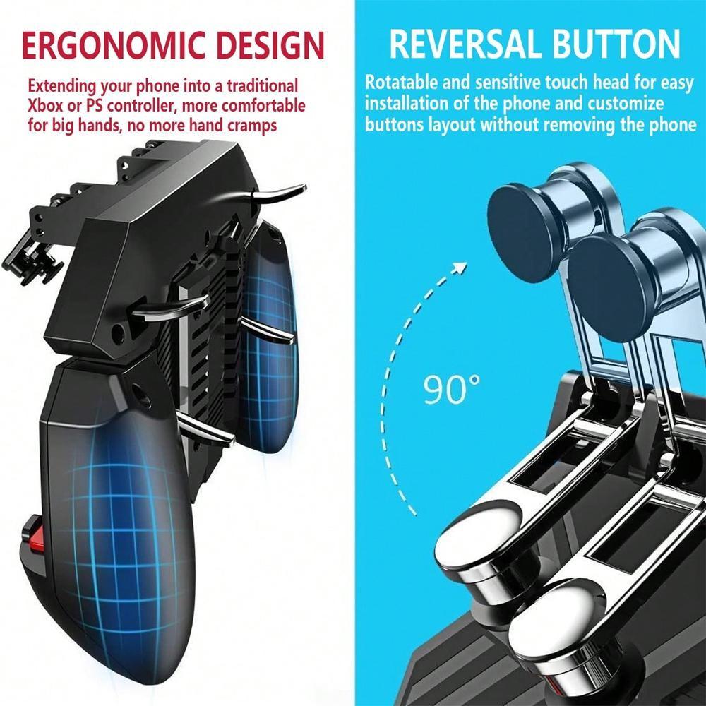 Mobile game controller for iOS and Android mobile phone trigger for games game grip Universal Joystick gamepad shooting aiming key suitable for 4.7-6.5 inch mobile phones