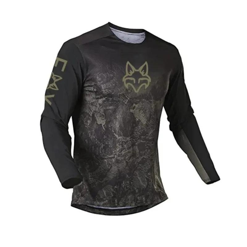 Latest Men's and Women's Off Road Motorcycle Riding Shirt  Mountain Bike Off Road Motorcycle Long Sleeve T-shirt