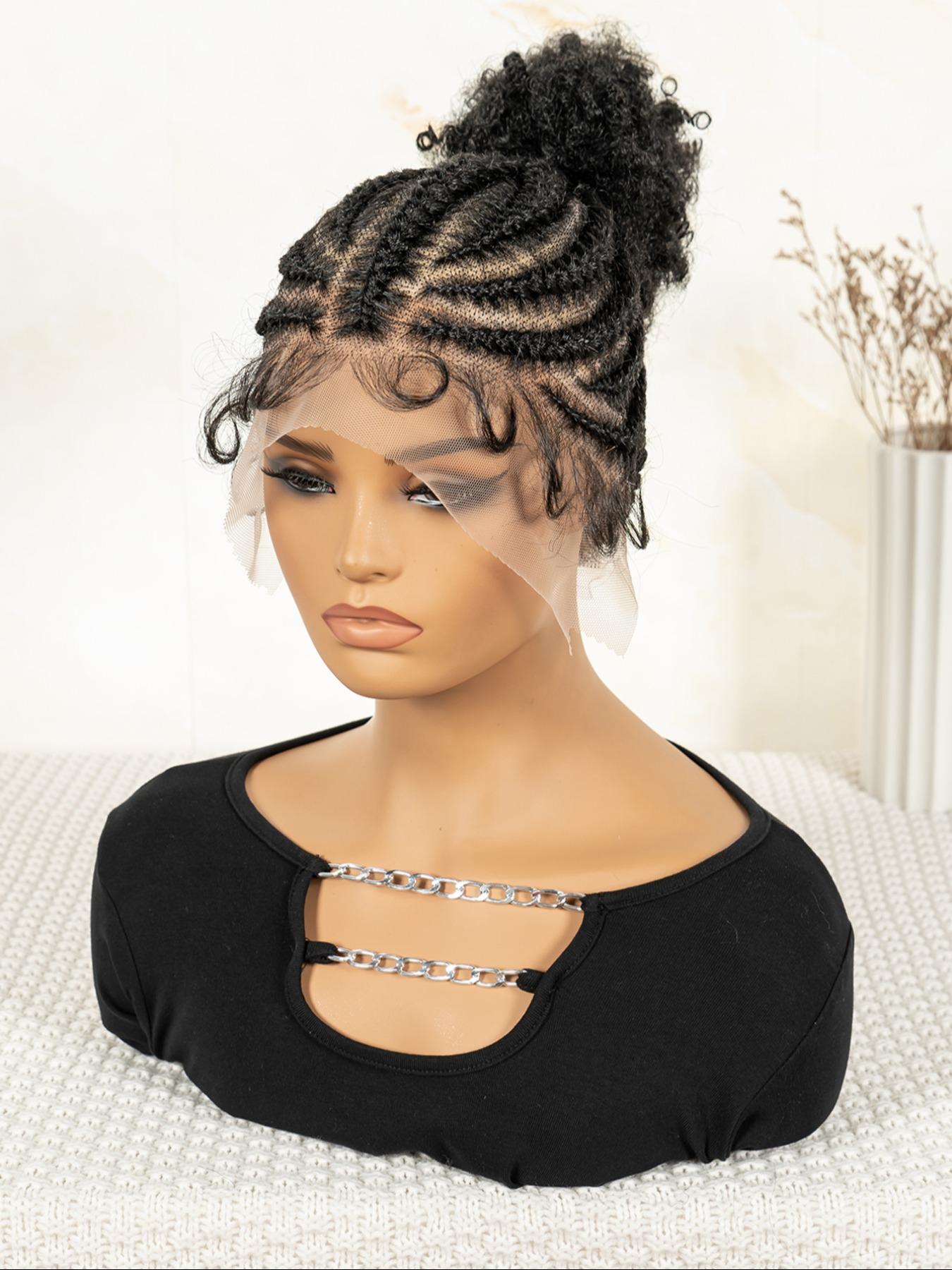 Women's Medium Length Synthetic Hair, Coily Texture, Comfortable & Stylish Design, All Season Wear, Easy to Style, Glueless Lace Wig