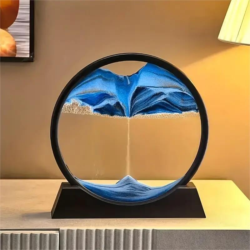 Creative Sand Art Decorative Hourglass, Office Living Room Desktop Bedroom Desk Decoration, Unique Home Ornament, Stylish Tabletop Accent