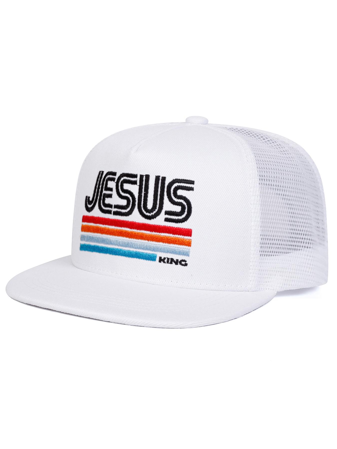 Unisex Jesus Hip-Hop Baseball Cap, Adjustable Outdoor Sun Protection Hat, Casual Cartoon Design for Spring & Fall Travel