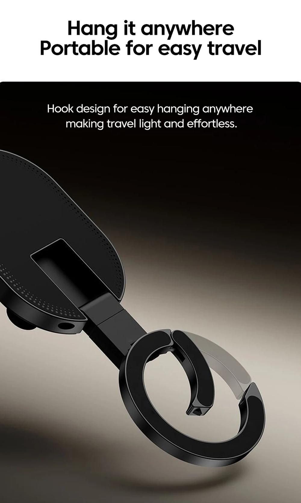 Three-in-One Magnetic Phone Stand, Multi-functional Foldable Portable Magnetic Adhesive Stand, Phone Desktop Wall Mount Stand, Finger Ring Magnetic Adhesive Stand, Foldable Rotating Three-in-One Multi-functional Phone Stand