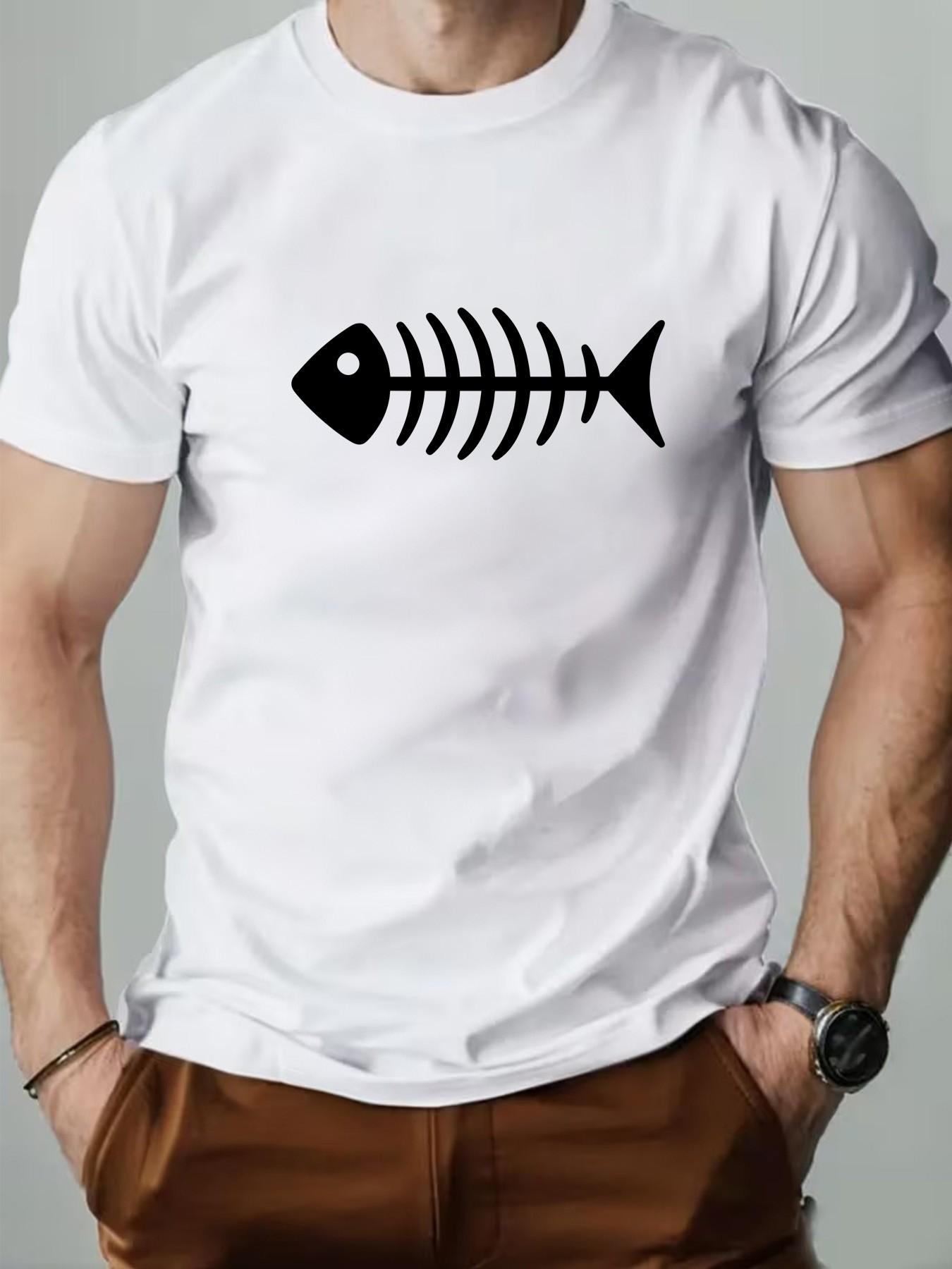 Men's Round Neck T-Shirt, Fashionable Geometric Print, Slim Fit, Long Sleeve, Casual Retro Style, Perfect for Daily Wear, Gifts