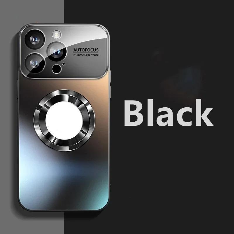 2026 New Titanium Metallic Matte Case For iPhone 17 Air 16 15 14 13 12 11 Pro Max Plus For Magsafe Lens Camera Protection Cover Cellphone Protective