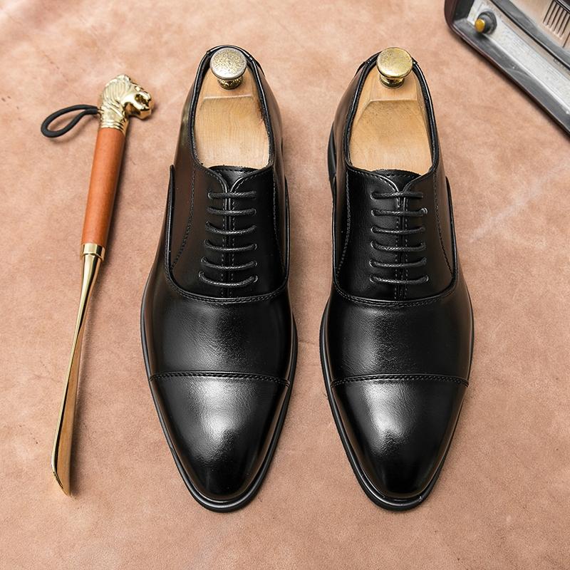 Men's Luxury Business Oxford Shoes, Smoke Color, Handmade Pointed Toe Formal Dress Shoes, Elegant Footwear for Professional Occasions