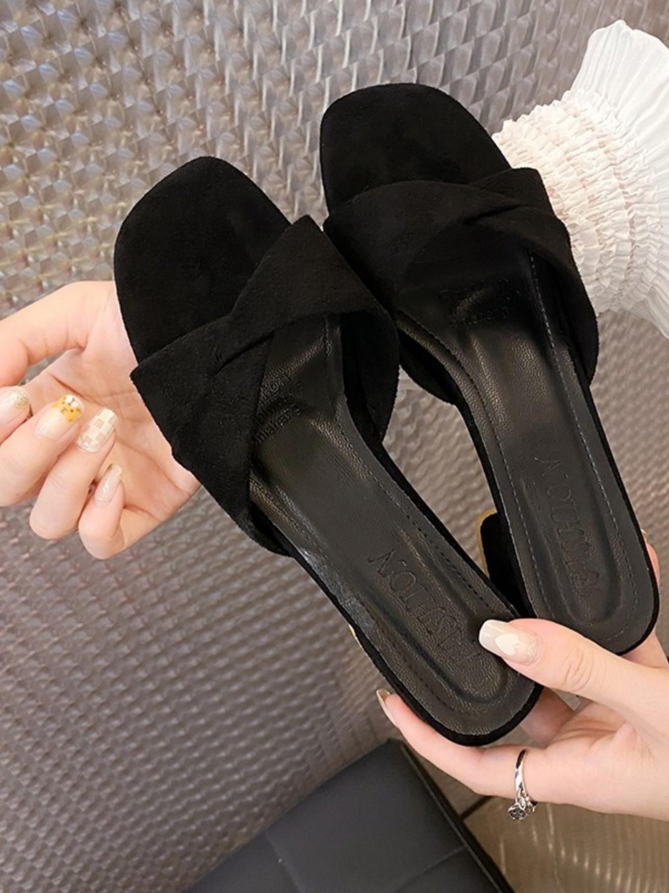 Heeled Sandals, Stable Like Flat Ground, Invisible Height Boost for Short Stature, Comfortable One-Piece Design