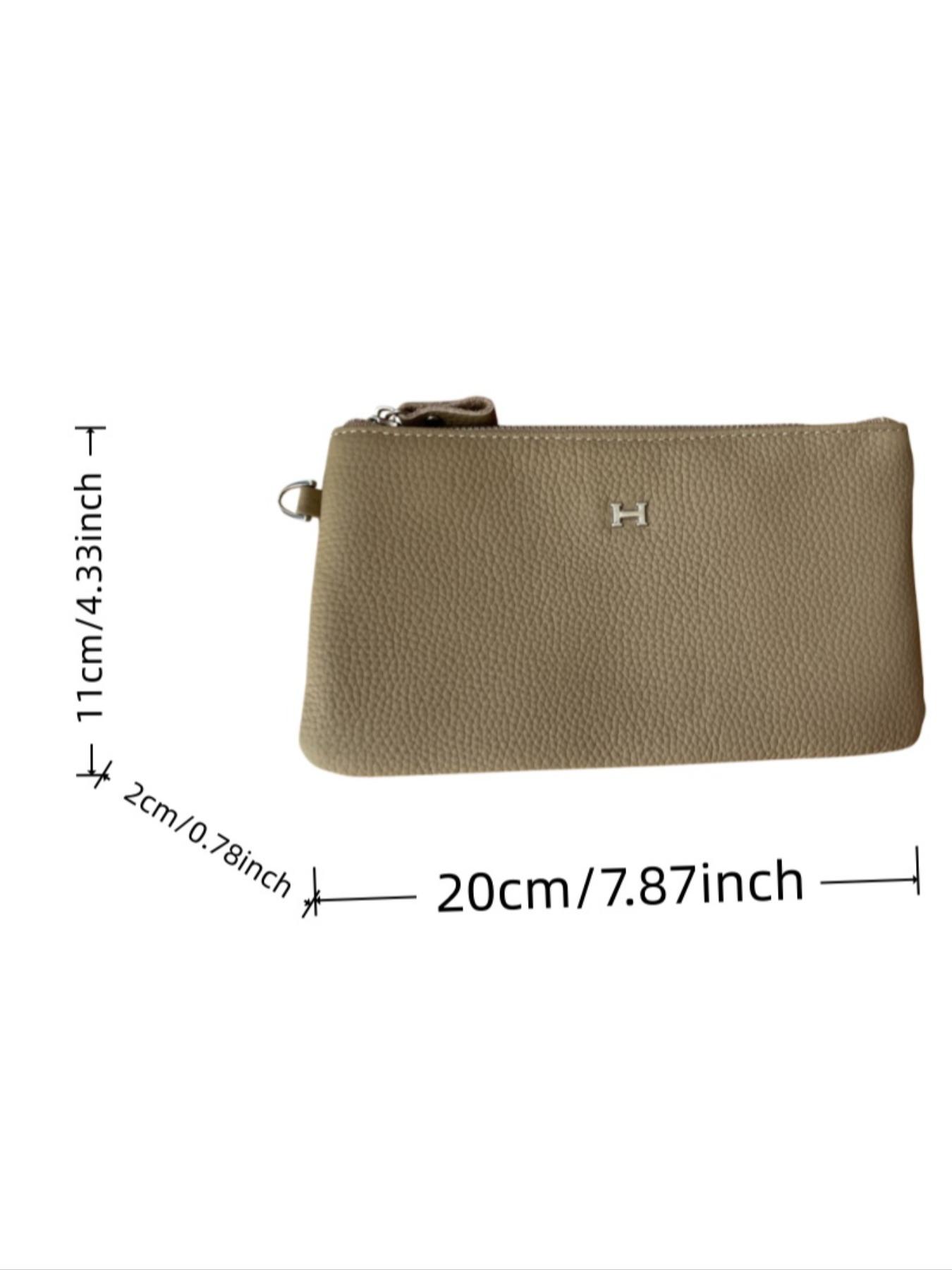 Women's Leather Handbag, Small Luxury Clutch Bag, Elegant Phone Holder Purse, New High-End Storage Design, Stylish Grip Handle