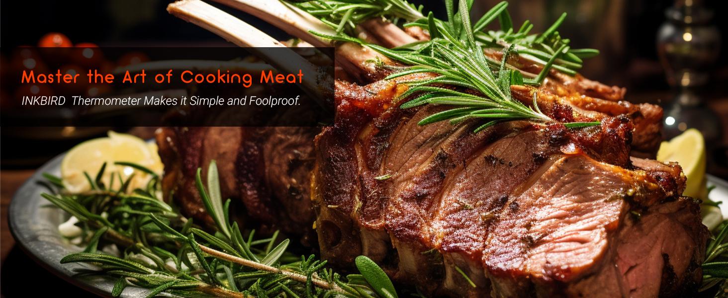 INKIRD meat thermometer, 1 WiFi barbecue thermometer, Bluetooth instant reading, temperature alarm, suitable for cooking, baking, kitchen utensils Kitchenware