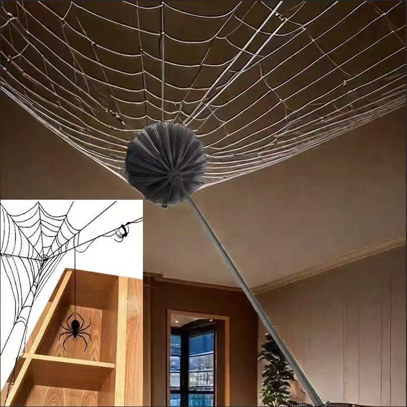 Extendable Dust Brush Household Cleaning Tool, Long Handle Crevice Cleaner, Static Adsorption No Dust, Bendable Detachable Washable Feather Duster