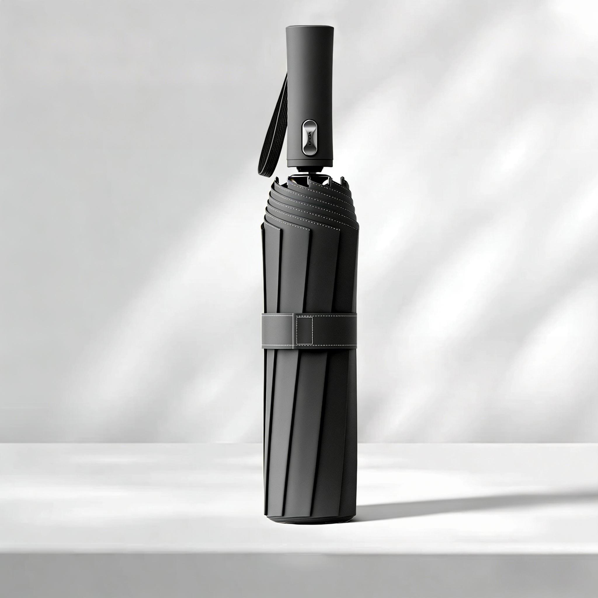 New Auto Open Close Umbrella, 40% Easier Retraction, Vinyl Coated UV Protection Umbrella, Thickened Fiberglass Windproof Frame for Work, Outdoor Leisure, Fishing, Golf, and Travel