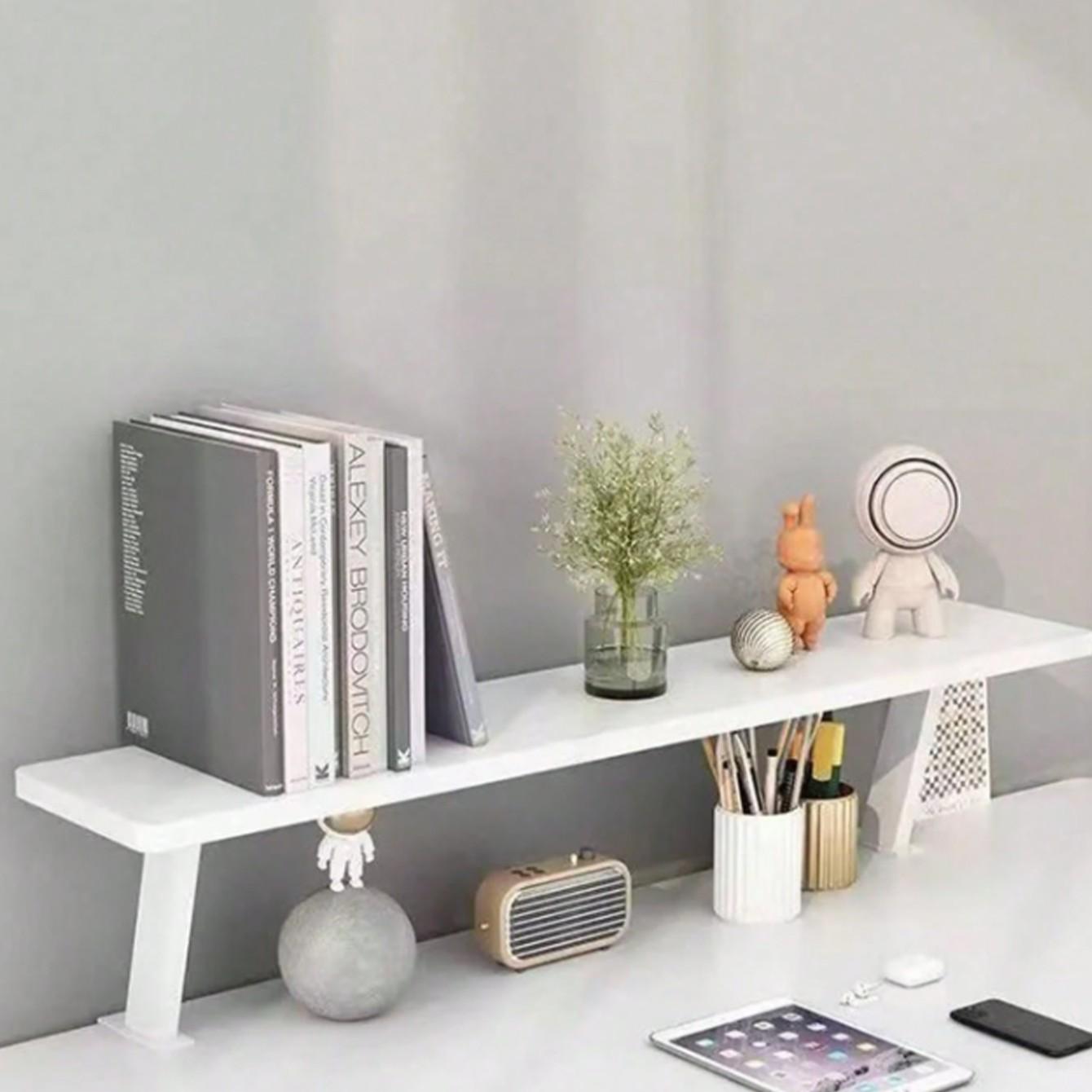 Desktop Storage Rack for Study and Work, Height Adjustable Bookshelf Organizer, Home Office Solution for Students and Writers