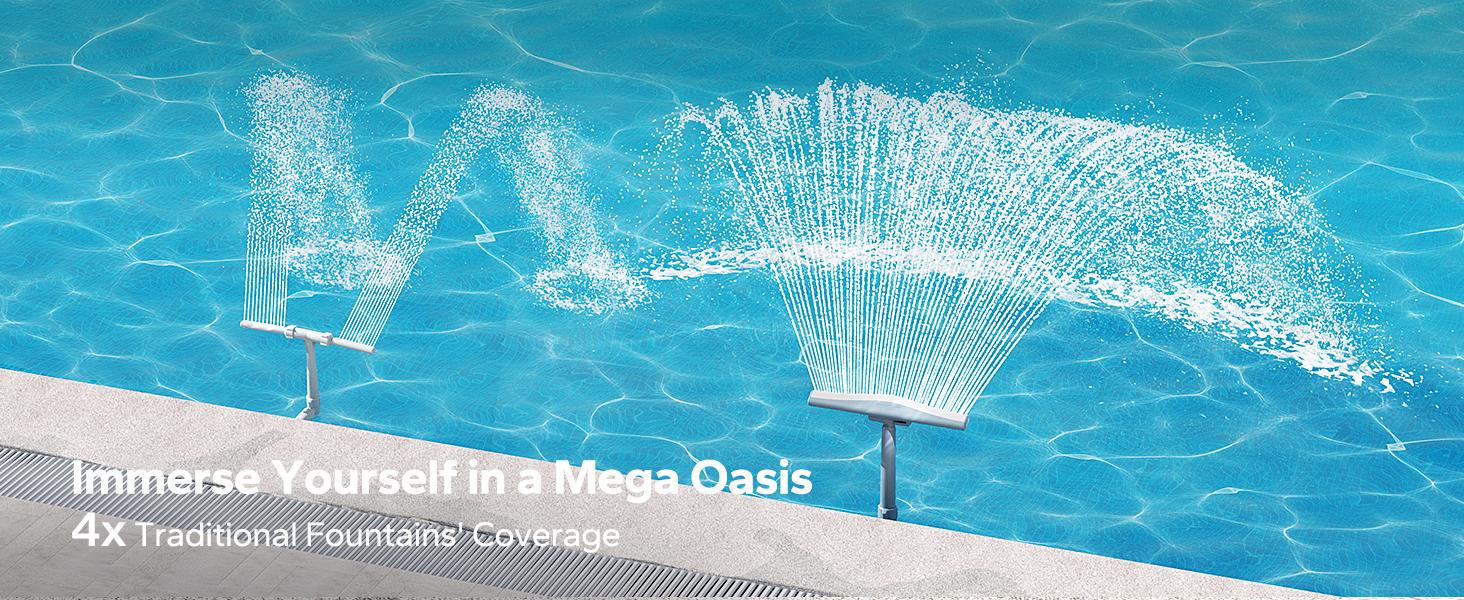 Whale Tail Pool Fountain for Above Ground Pool  and In-ground Pools by Poolhacker Outdoor Spray