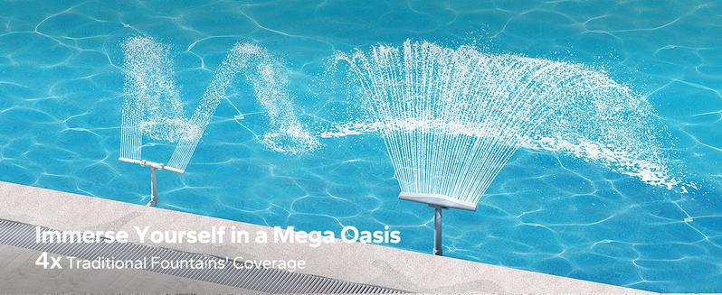 Whale Tail Pool Fountain for Above Ground Pool  and In-ground Pools by Poolhacker Outdoor Spray