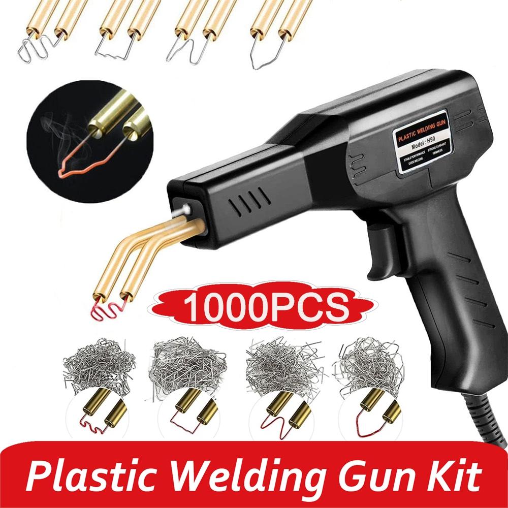 Plastic Welding Repair Kit, Easy-To-Use Plastic Welder Tool, Ergonomic Handle, Durable for Car Bumper, Kayak, Plastic Toys