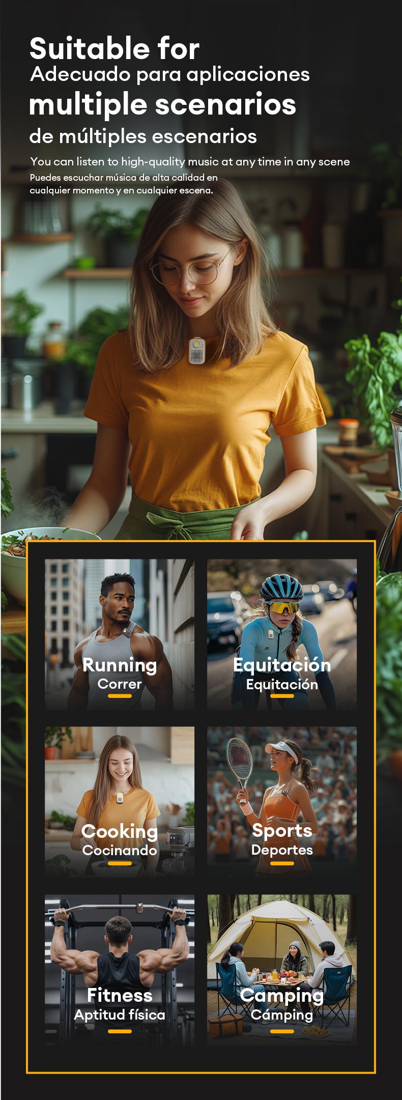 Transformers TF-Y07 PRO Bluetooth Speaker Dual Wear Design with Magnetic/Clip Collar, HiFi Stereo Sound, IPX67 Waterproof