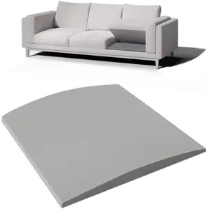 Couch Cushion Support for Sagging Seat, 20"x20"x2" 40D High Density Curved Foam Sofa Cushion Support, Under-Cushion Sag Repair,Grey Set of 1