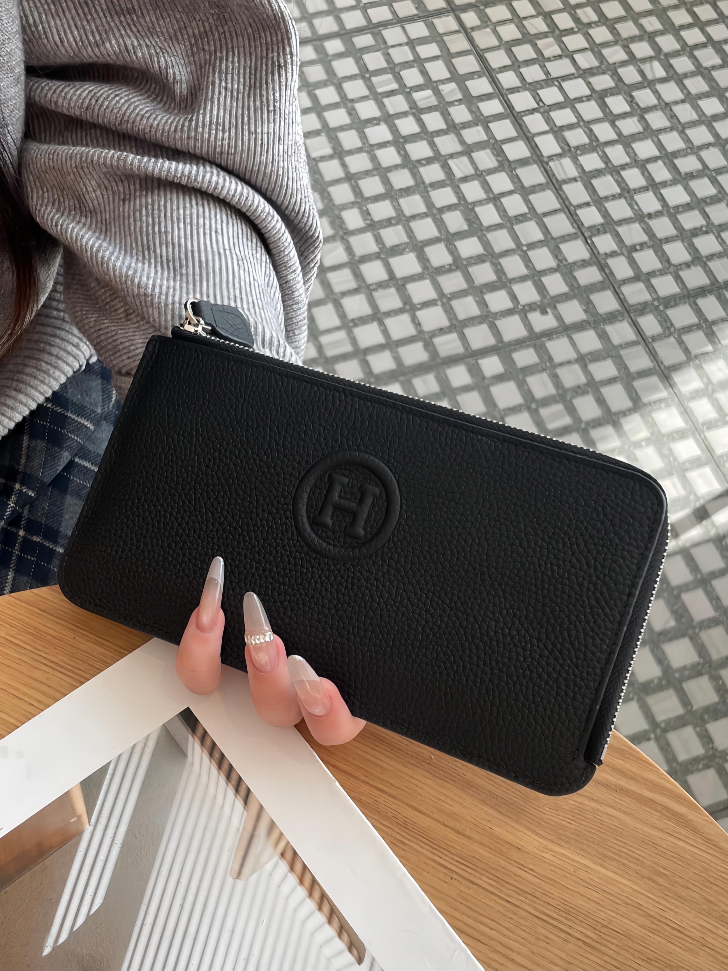 Fashionable Letter Embossed Zip Wallet, 6 Color Options, Multi-Functional Card Holder, Ladies' Long Wallet, High-Quality Women's Coin Purse