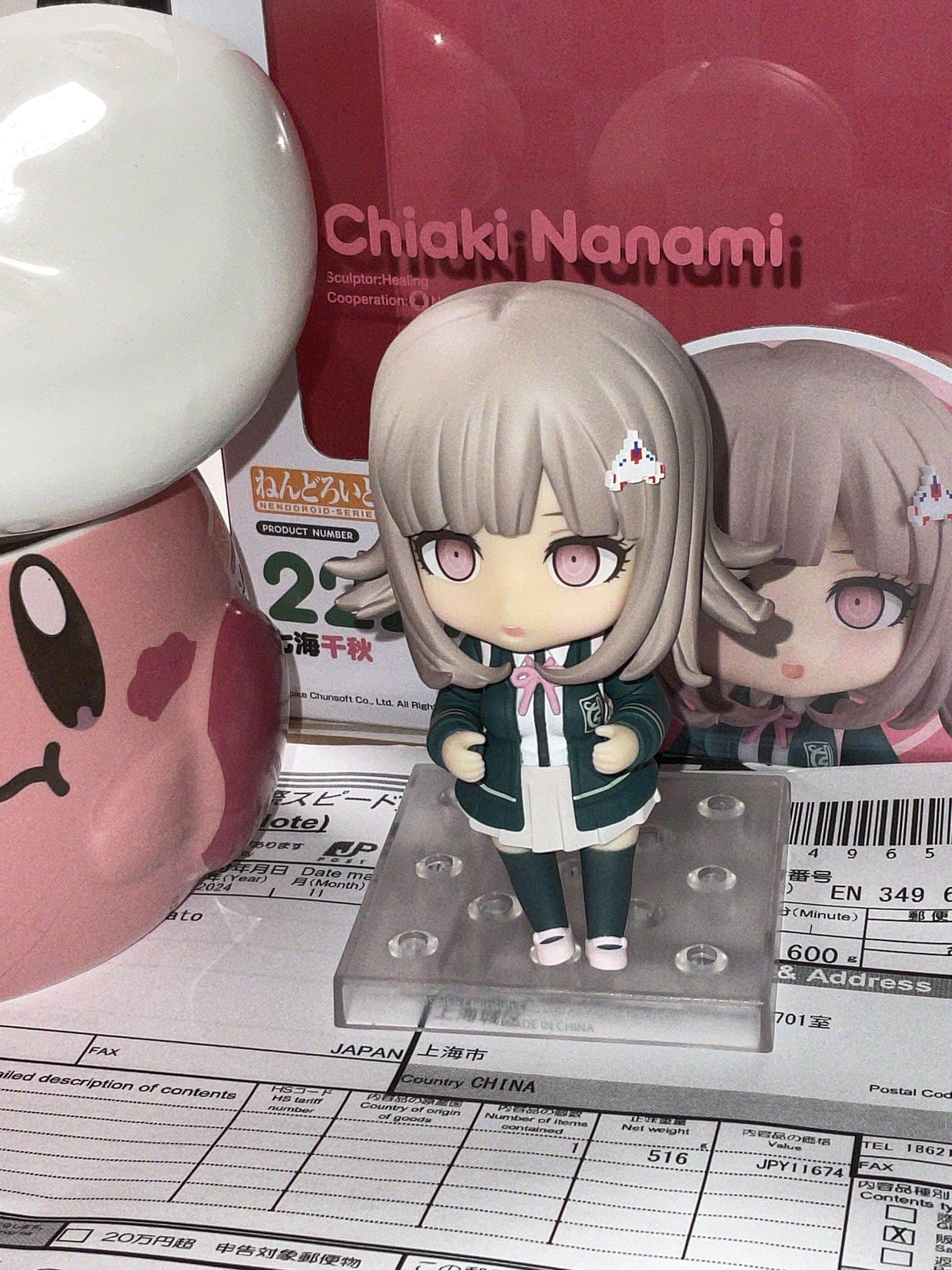 Chiaki Nanami & Nagito Komaeda Danganronpa Action Figures with Interchangeable Plastic Parts, Anime Desktop Decoration Gift for Anime Collectors