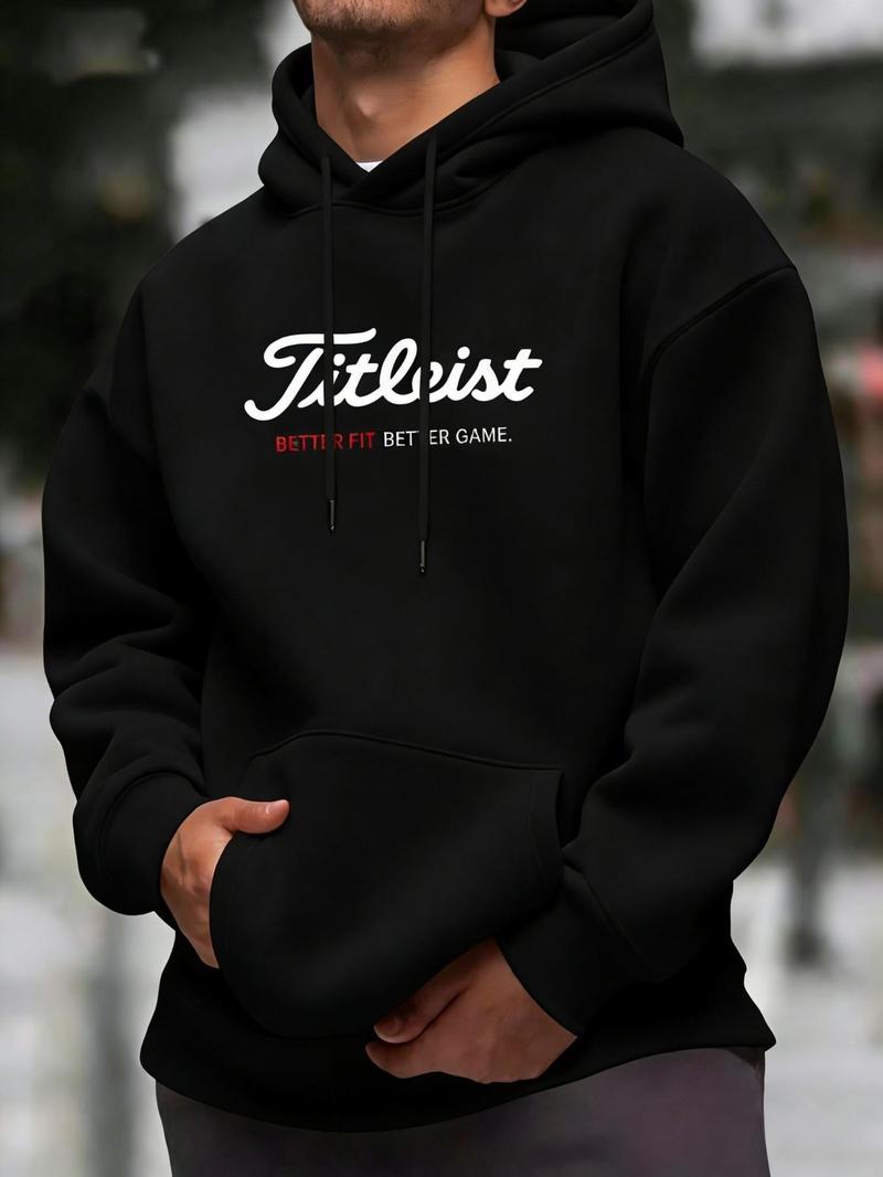 Unisex Hooded Golf Sweatshirt, Long Sleeve Fitted Design, Casual Sporty Style, Ideal Gift for Golf Enthusiasts, Fall & Winter Wear