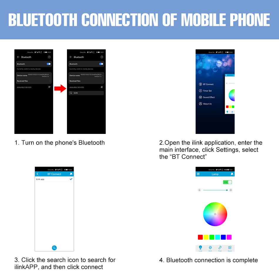 RGB LED Bluetooth Ceiling Light DSP Music Melody Player BT APP Control 256Colors Dimmable 100-240V Smart Timer Switch Memory Function Bedroom Living Room Colorful Atmospheric Night Lamp Festival Party Mlticolor Mood Rhythm Decoration Lighting with Remote