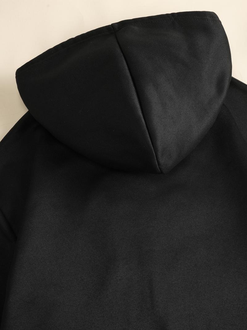 Men's Fall Winter Hooded Sweatshirt, Emotion Style Print, Casual Fitted Design, Drawstring Pocket, Warm Multi-Color Options